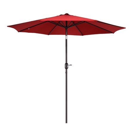 Villacera 9-Foot Outdoor Patio Umbrella, Red 83-OUT5445